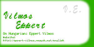 vilmos eppert business card